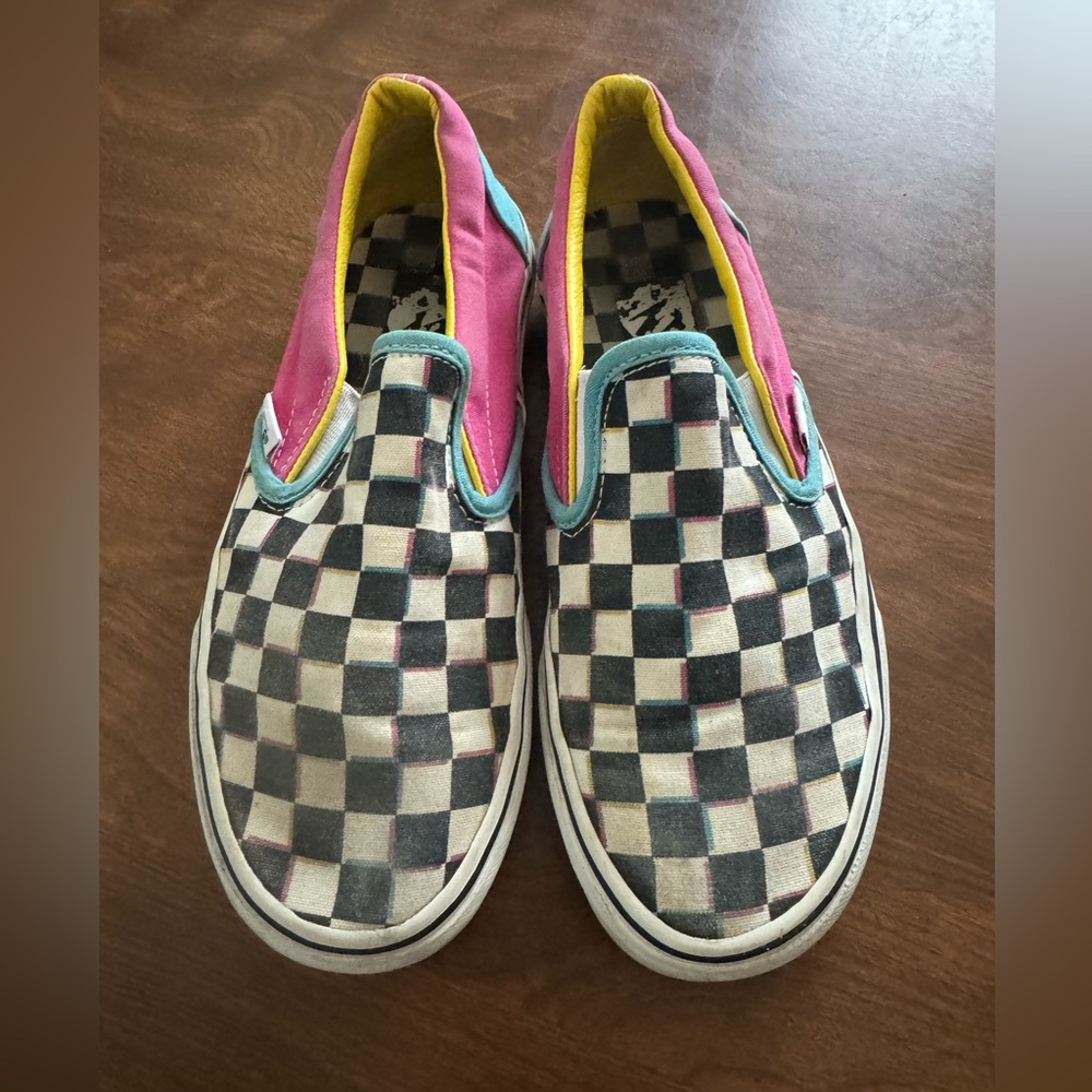 Vans Slip-On Multicolor Sneakers - Size 7 W/5.5 M